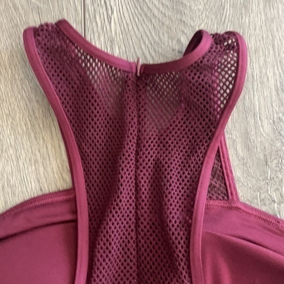 Carmen Marc Valvo swim Small Burgandy Swim - Picture 4 of 5